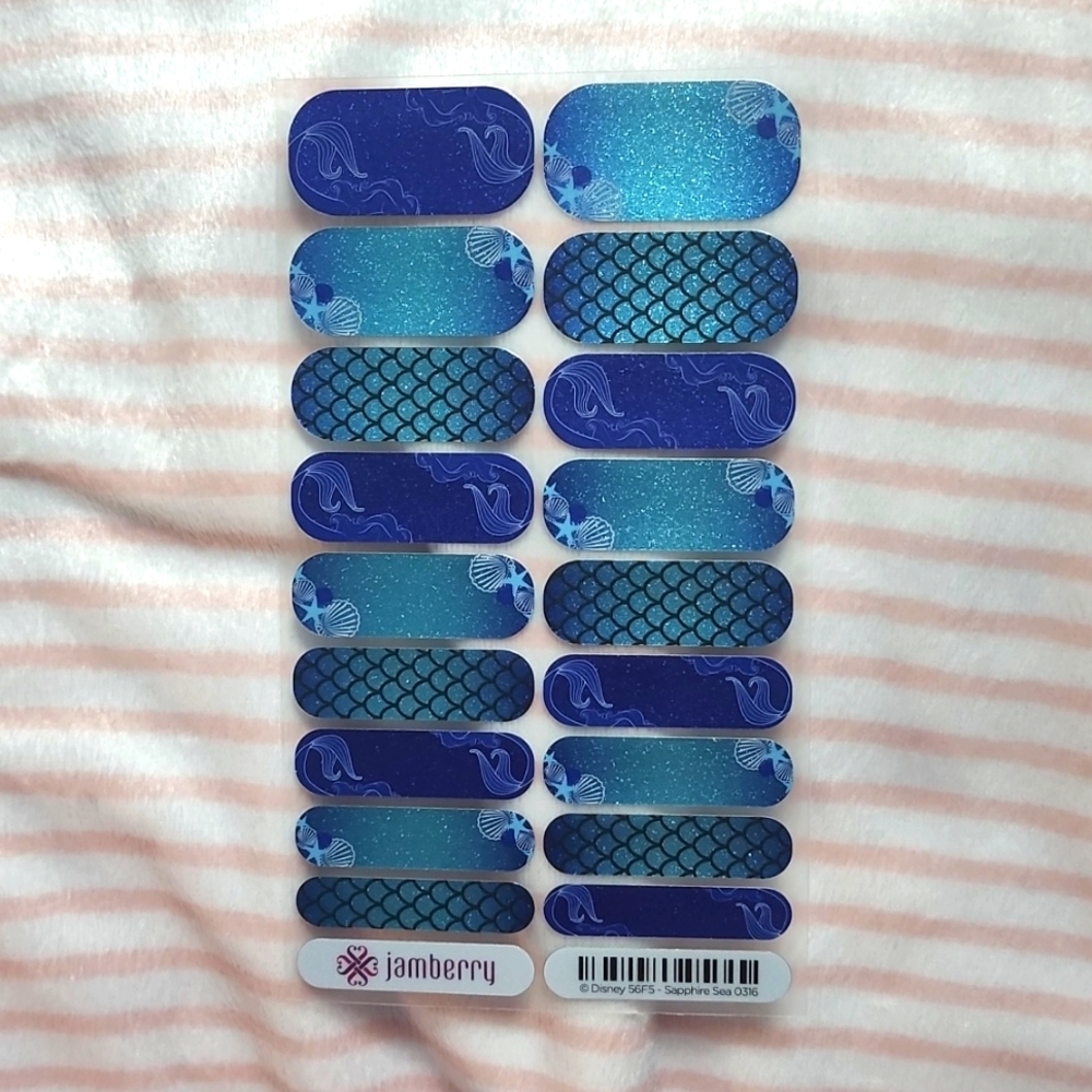 Jamberry Little Mermaid Ariel Nail Wraps